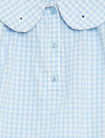 Ensemble tunique + short + bandeau en vichy