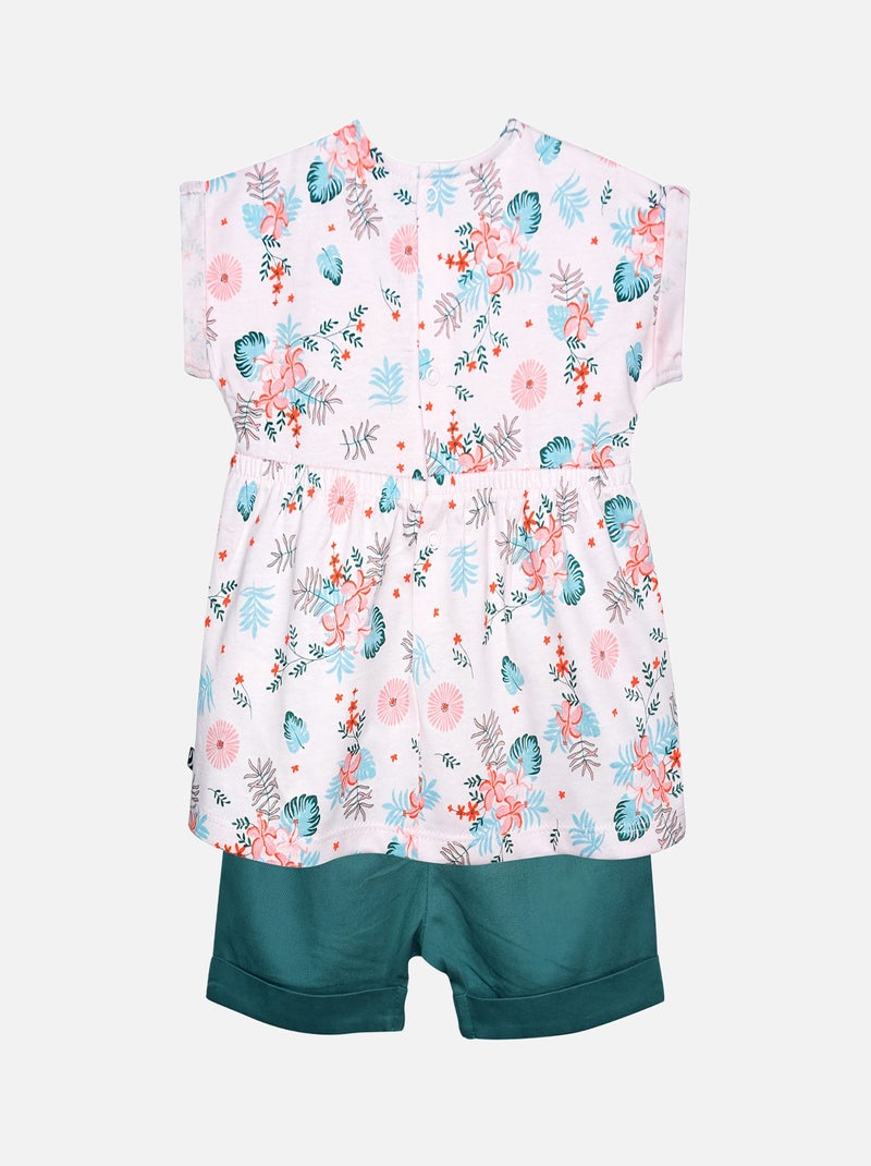 ENSEMBLE TUNIQUE SHORT GERALDINE BEBE Blanc - Kiabi