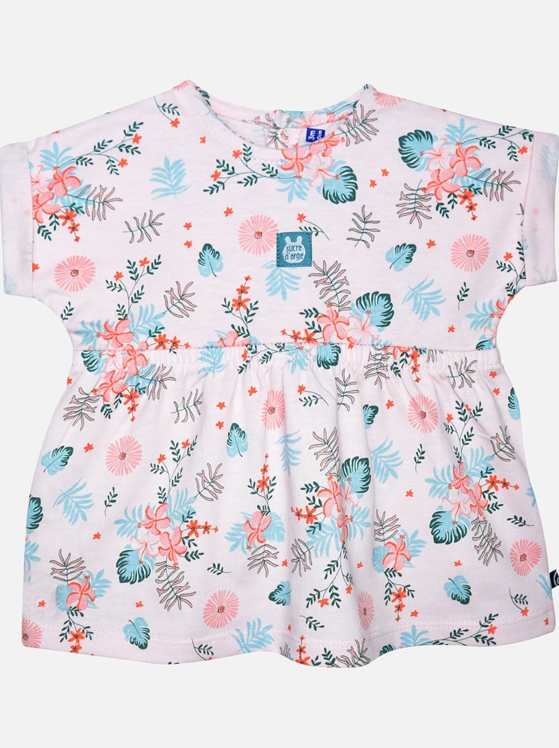 ENSEMBLE TUNIQUE SHORT GERALDINE BEBE Blanc - Kiabi