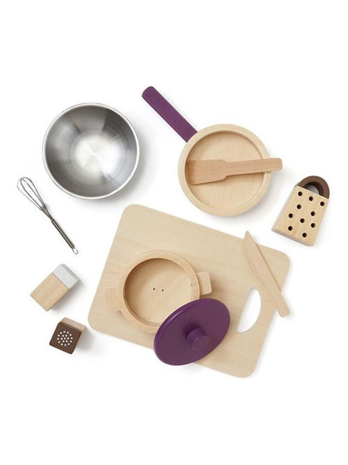 Ensemble ustensiles de cuisine Kid's Hub en bois de hêtre FSC® - Kiabi