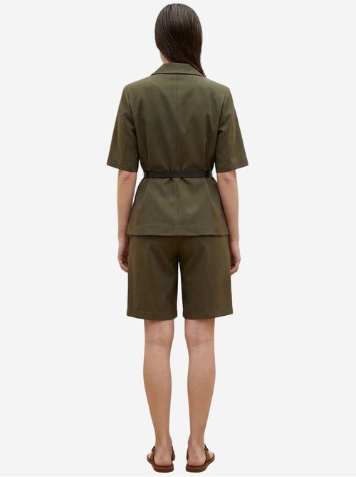 Ensemble veste courte et pantalon large ceinturé my fashion - Kiabi Ensemble veste courte et pantalon large ceinturé my fashion - Kiabi