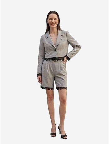 Ensemble veste courte et pantalon large my fashion
