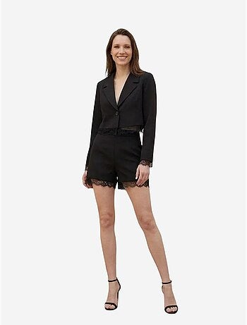 Ensemble veste courte et pantalon large my fashion
