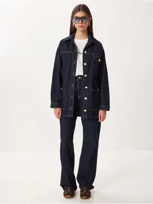 Ensemble veste en jean et pantalon large istanbul - Kiabi Ensemble veste en jean et pantalon large istanbul - Kiabi