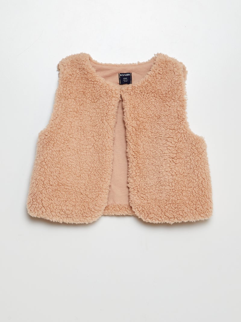 Ensemble veste + t-shirt + short + collants - 4 pièces Beige - Kiabi