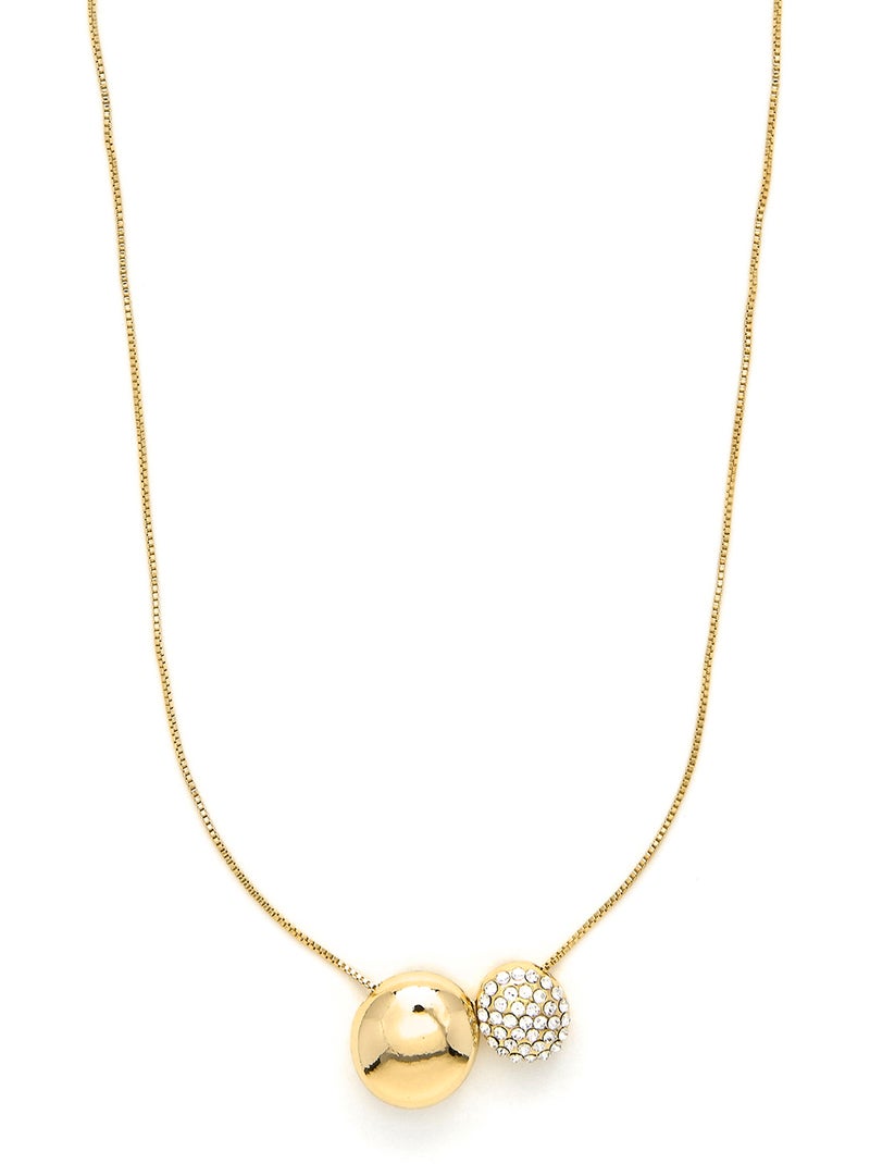 Ensembles en zircone brillante finition or jaune 18 carats - Mupio Jaune - Kiabi