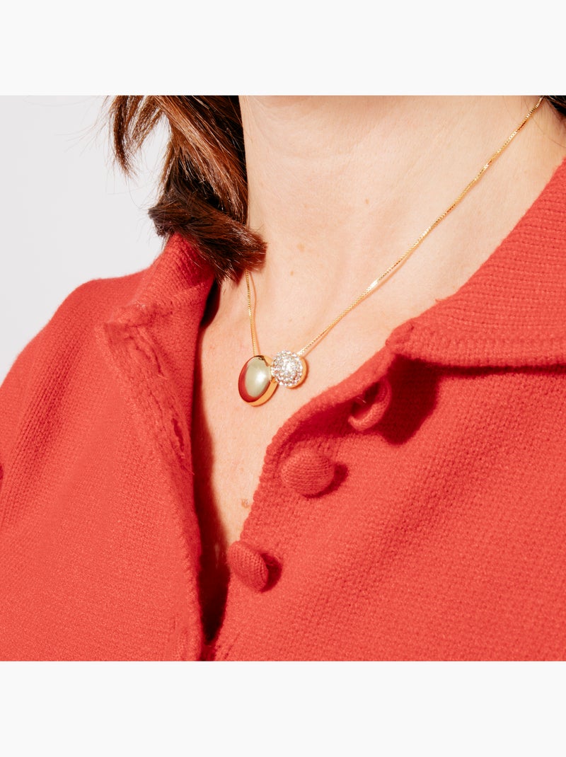 Ensembles en zircone brillante finition or jaune 18 carats - Mupio Jaune - Kiabi