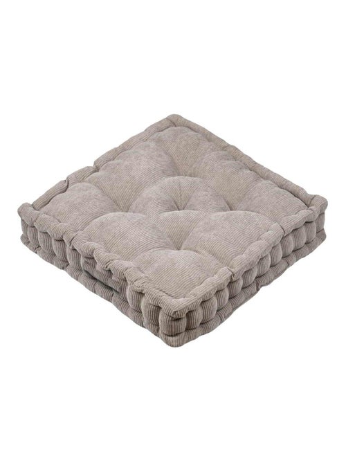Épais coussin de sol en velours côtelé - Kiabi
