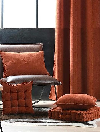 Épais coussin de sol en velours côtelé