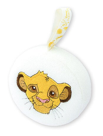 Éponge de Bain Brodée - DISNEY - Simba - Le Roi Lion - Mousse Onctueuse Ultra-Douce Absorbante