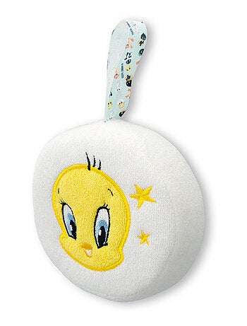 Éponge de Bain Brodée - LOONEY TUNES - Titi - Mousse Onctueuse Ultra-Douce Absorbante