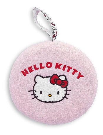 Éponge de Bain Brodée Bébé - Hello Kitty - Mousse Onctueuse Ultra-Douce Absorbante
