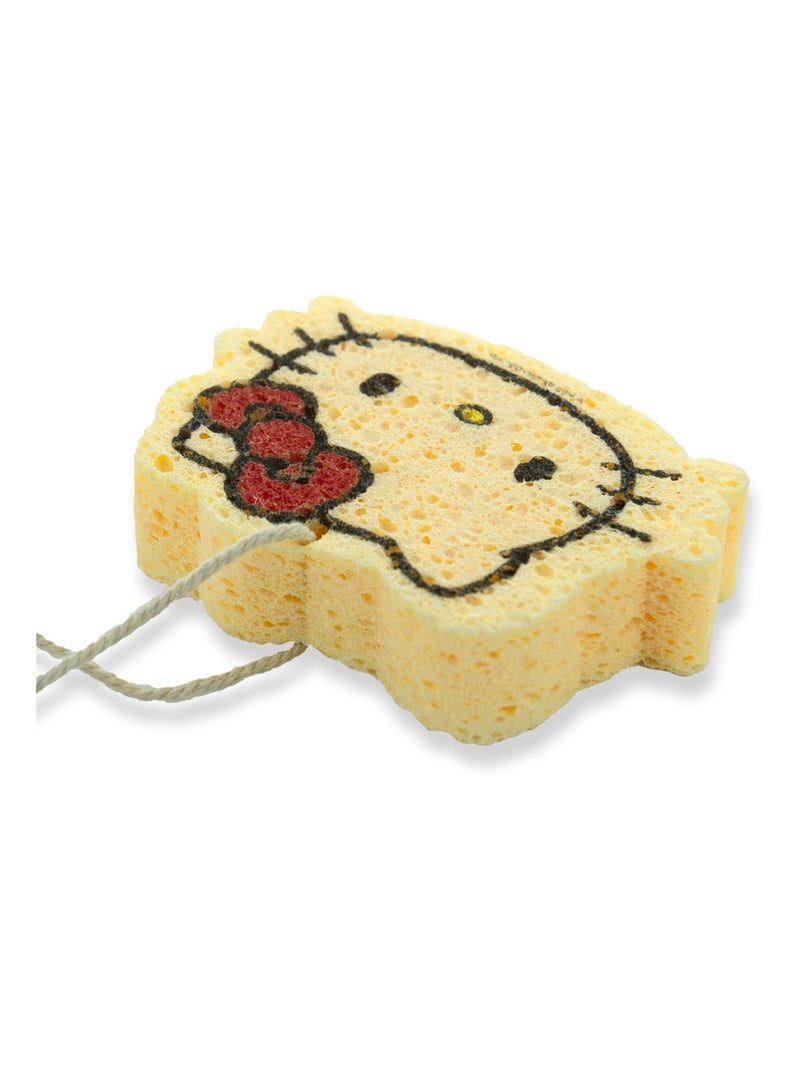 Éponge de Bain Forme en Cellulose - Hello Kitty - Ultra-Douceur Corps Bébé Jaune - Kiabi