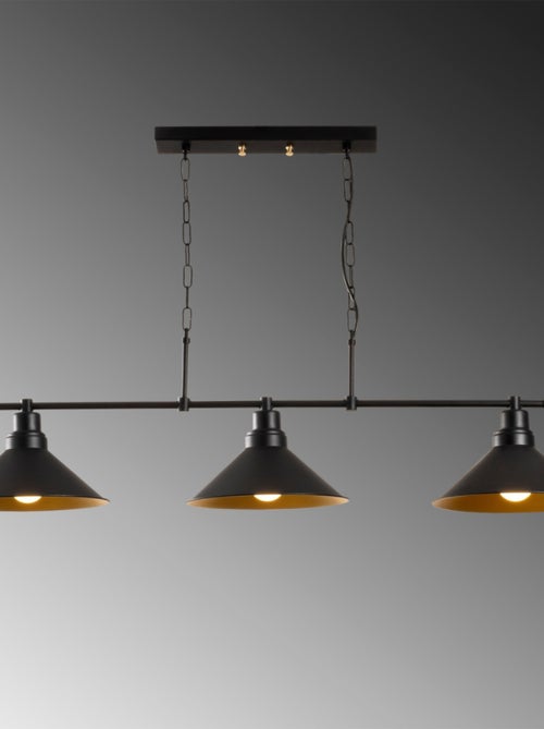 ERIKA Suspension industreille noire 3 ampoules - Kiabi