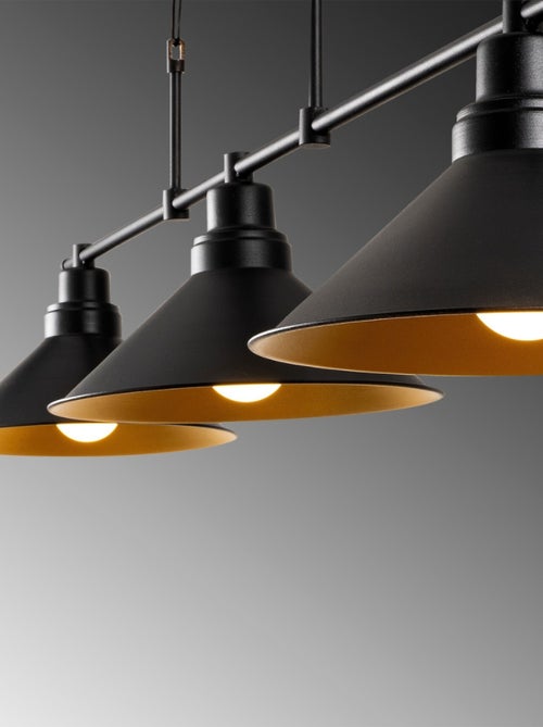 ERIKA Suspension industreille noire 3 ampoules - Kiabi