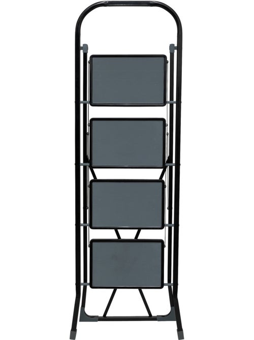 Escabeau 4 marches pliable en métal - Kiabi Escabeau 4 marches pliable en métal - Kiabi