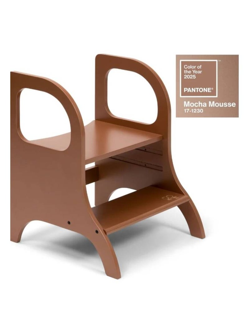 Escabeau-marchepied à hauteur réglable Moka - Kiabi