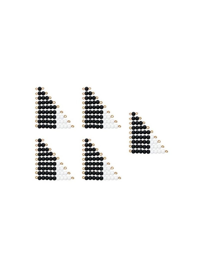 Escaliers Des Perles Noires Et Blanches X5 N/A - Kiabi