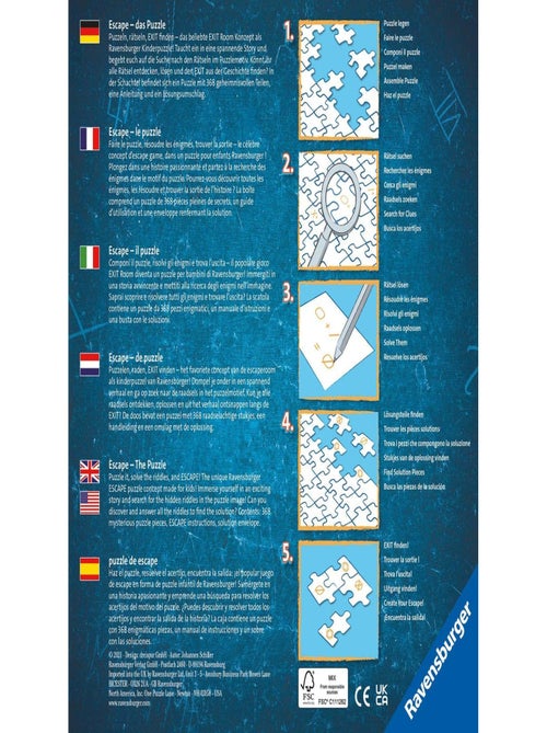 Escape puzzle Kids - L'aventure des pirates - Kiabi