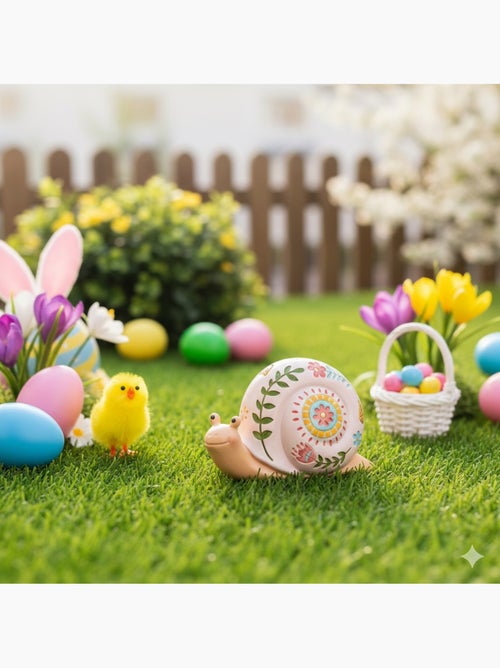 Escargot décor floral de jardin - Kiabi Escargot décor floral de jardin - Kiabi