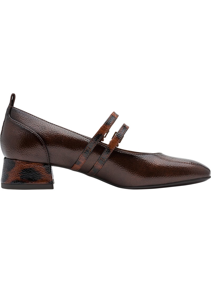 Escarpin à linière à brides tamaris Marron - Kiabi