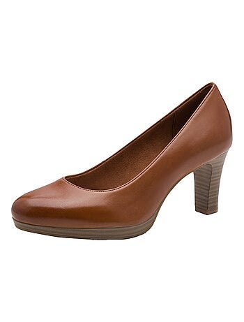 Escarpin à talon cuir Tamaris 1-22410
