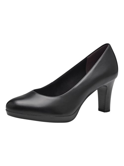 Escarpin à talon cuir Tamaris 1-22410 - Kiabi