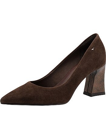 Escarpin à Talon Cuir Tamaris