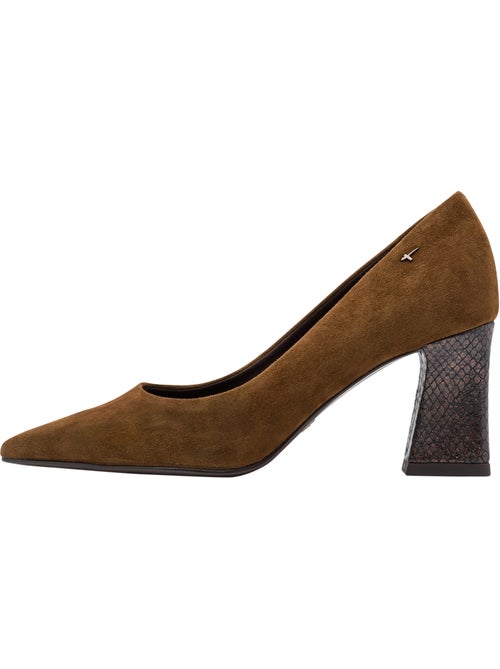 Escarpin à talon cuir tamaris - Kiabi Escarpin à talon cuir tamaris - Kiabi