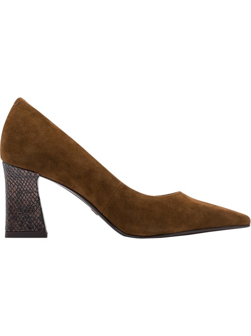 Escarpin à talon cuir tamaris - Kiabi Escarpin à talon cuir tamaris - Kiabi