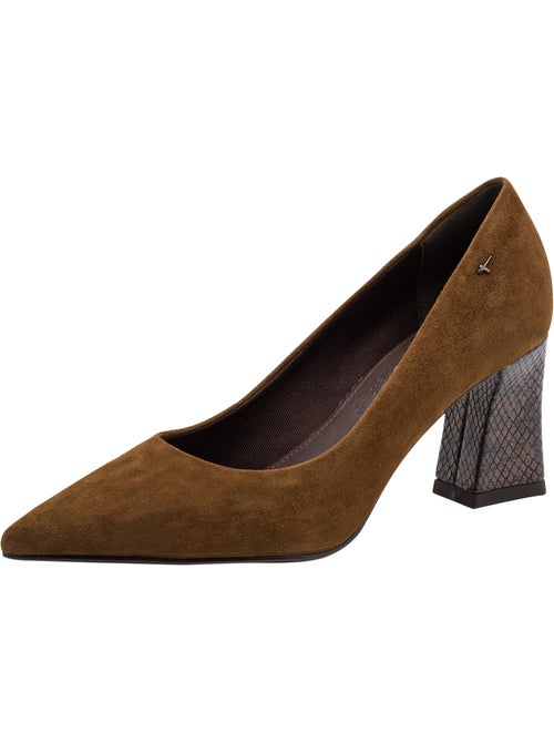 Escarpin à talon cuir tamaris - Kiabi Escarpin à talon cuir tamaris - Kiabi
