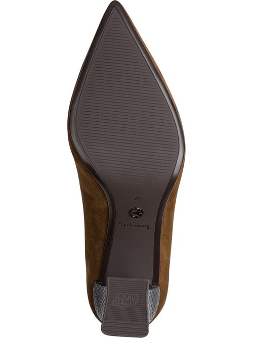 Escarpin à talon cuir tamaris - Kiabi Escarpin à talon cuir tamaris - Kiabi