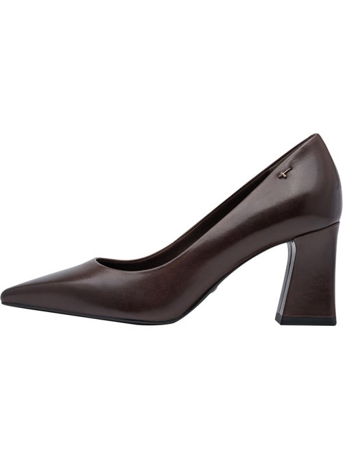 Escarpin à talon cuir tamaris - Kiabi Escarpin à talon cuir tamaris - Kiabi