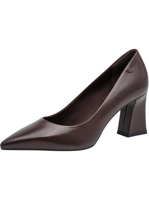 Escarpin à talon cuir tamaris - Kiabi Escarpin à talon cuir tamaris - Kiabi