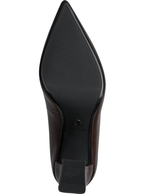 Escarpin à talon cuir tamaris - Kiabi Escarpin à talon cuir tamaris - Kiabi