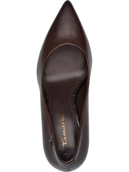 Escarpin à talon cuir tamaris - Kiabi Escarpin à talon cuir tamaris - Kiabi