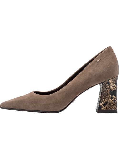 Escarpin à talon cuir tamaris - Kiabi