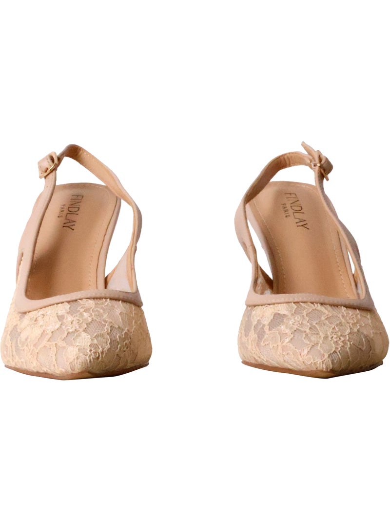 Escarpin à Talon Findlay Paris Beige - Kiabi