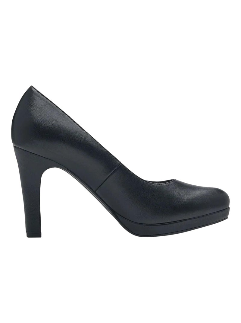 Escarpin à talon Tamaris Noir - Kiabi