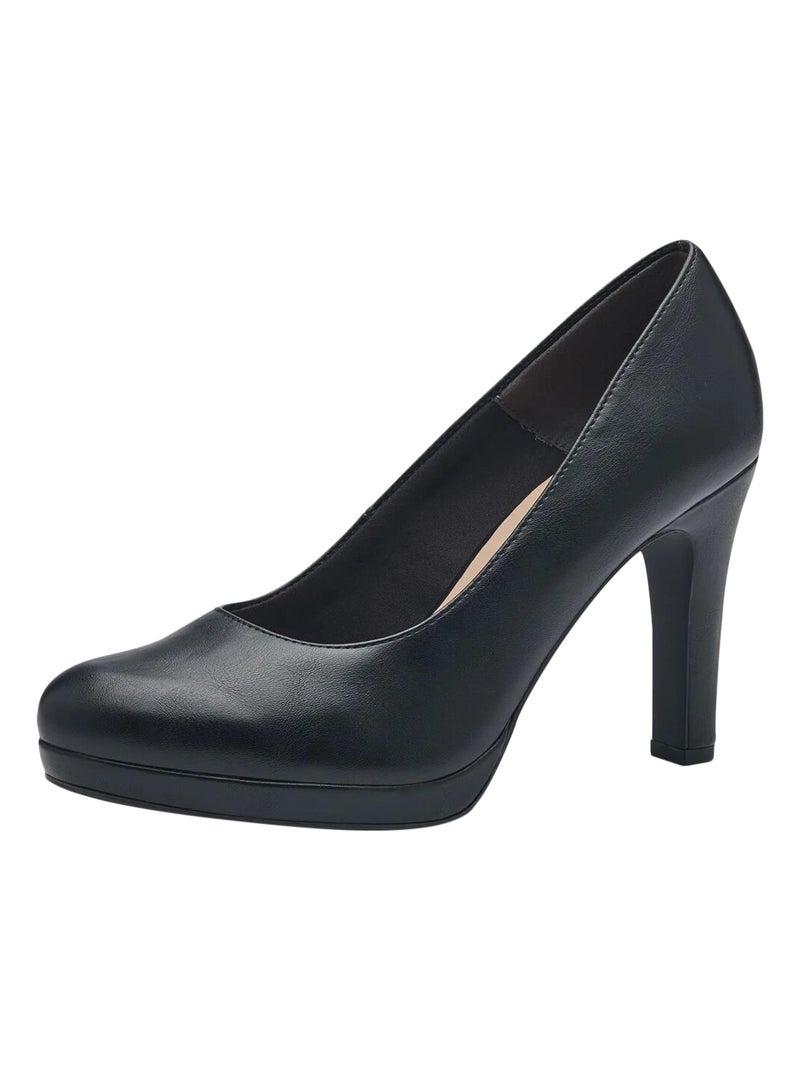Escarpin à talon Tamaris Noir - Kiabi