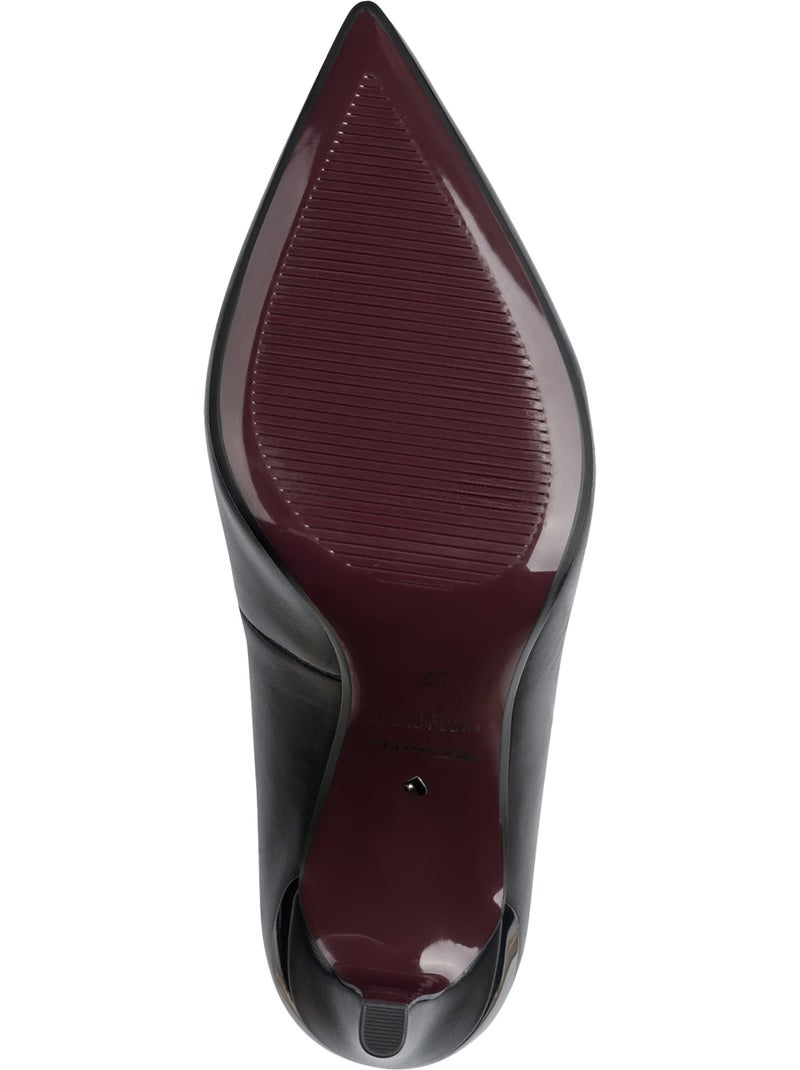 Escarpin cuir tamaris* Noir - Kiabi