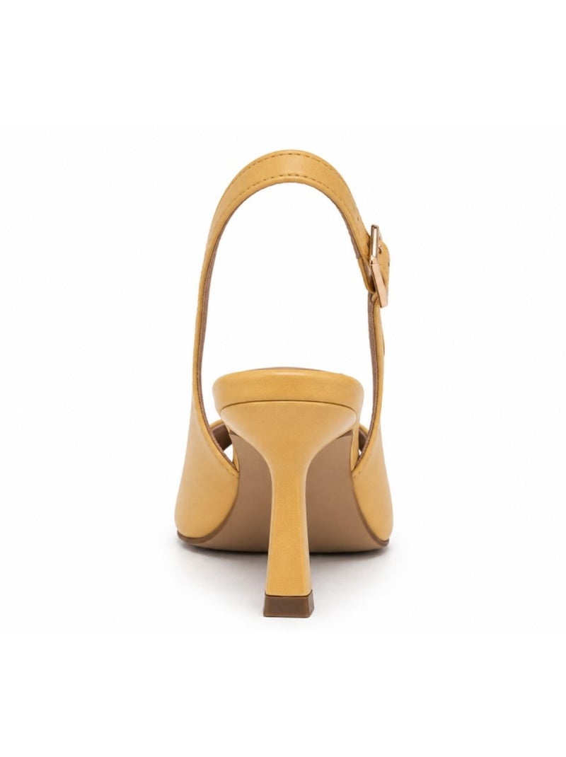 Escarpin matériau synthétique montevita Jaune - Kiabi