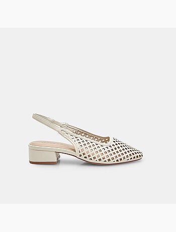 Escarpin slingback ajouré Bata