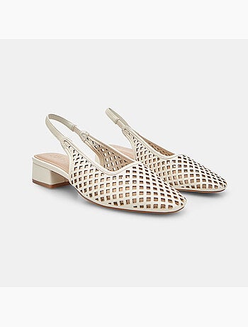 Escarpin slingback ajouré Bata