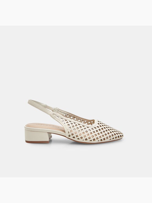 Escarpin slingback ajouré Bata - Kiabi