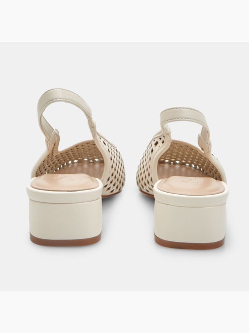 Escarpin slingback ajouré Bata - Kiabi