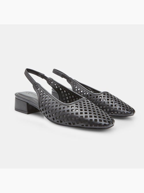 Escarpin slingback ajouré Bata - Kiabi