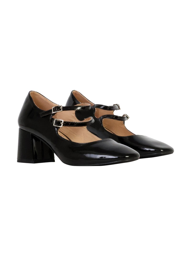 Escarpin Talon à Brides Corina Noir - Kiabi
