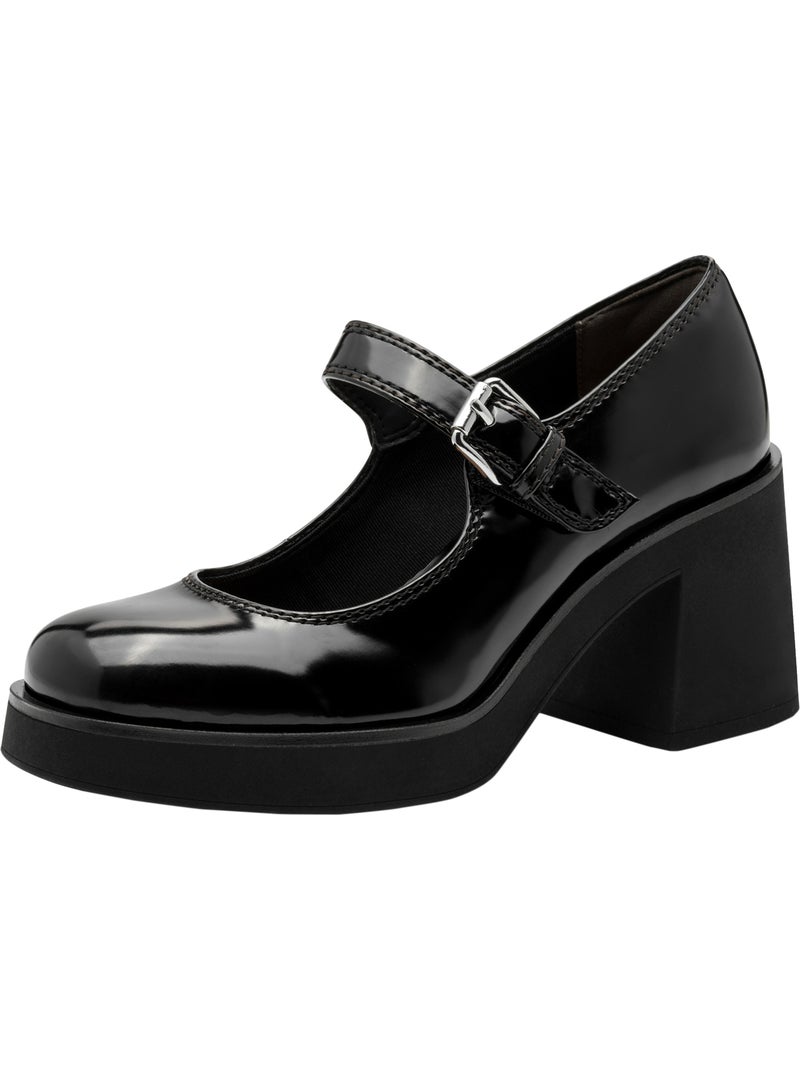 Escarpin talon à brides tamaris Noir - Kiabi