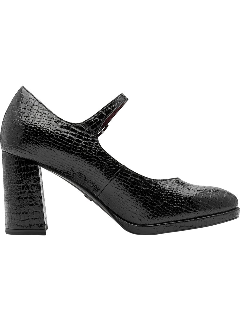 Escarpin talon à brides tamaris Noir - Kiabi